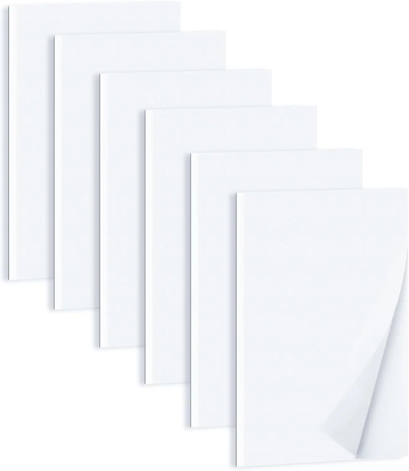 

6 Pack Small Notepad 4x6 Inches 50 Sheets Each, Blank Scratch Pads for Writing, Drawing, and Lists