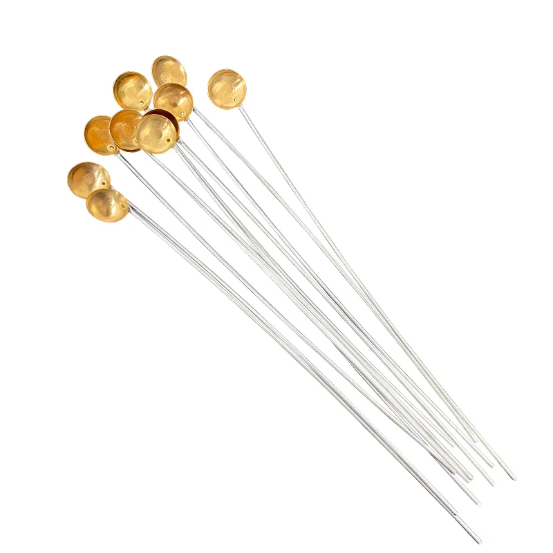 Combustion Spoon Copper Reaction Spoon Chemical Heating Tools Chemical & Biological Laboratory Lenght 20cm 10Pcs