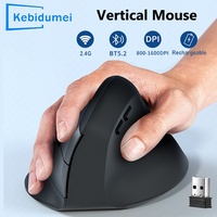 Vertical Mouse Ergonomic 2.4GHz Wireless Optical Mice Bluetooth 5.2 DPI 800/1200/1600 6 Buttons for Laptop PC Computer Desktop