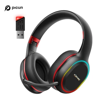 Kofire UG-05 Gaming Headphones 2.4G BT5.0 Wireless Headset With Mic RBG Light Vibration Bl