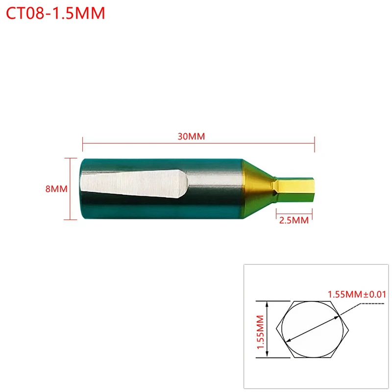 1 Piece CT08 HSS Rotary Broach Hexagonal Punch Lathe Punching Cutter Tool 8MM Shank Inner Hexagon Rotary Broaching Tool