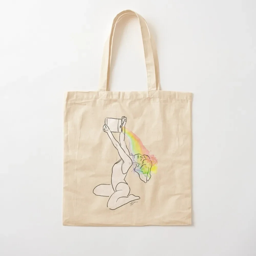 Say that I'm a rainbow Tote Bag tote bag women custom canvas bag reusable shopping foldable reusable