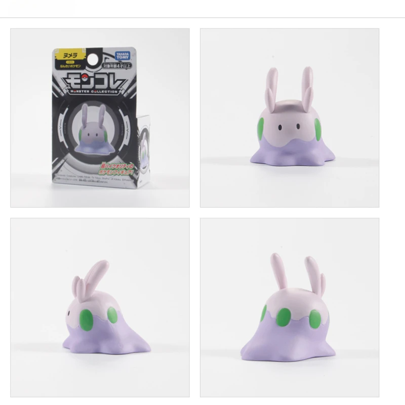 TAKARA TOMY-minifigura de Pokémon Goomy, Original, auténtico, Popular, modelo de adorno de escritorio, juguete para niños, regalo de cumpleaños