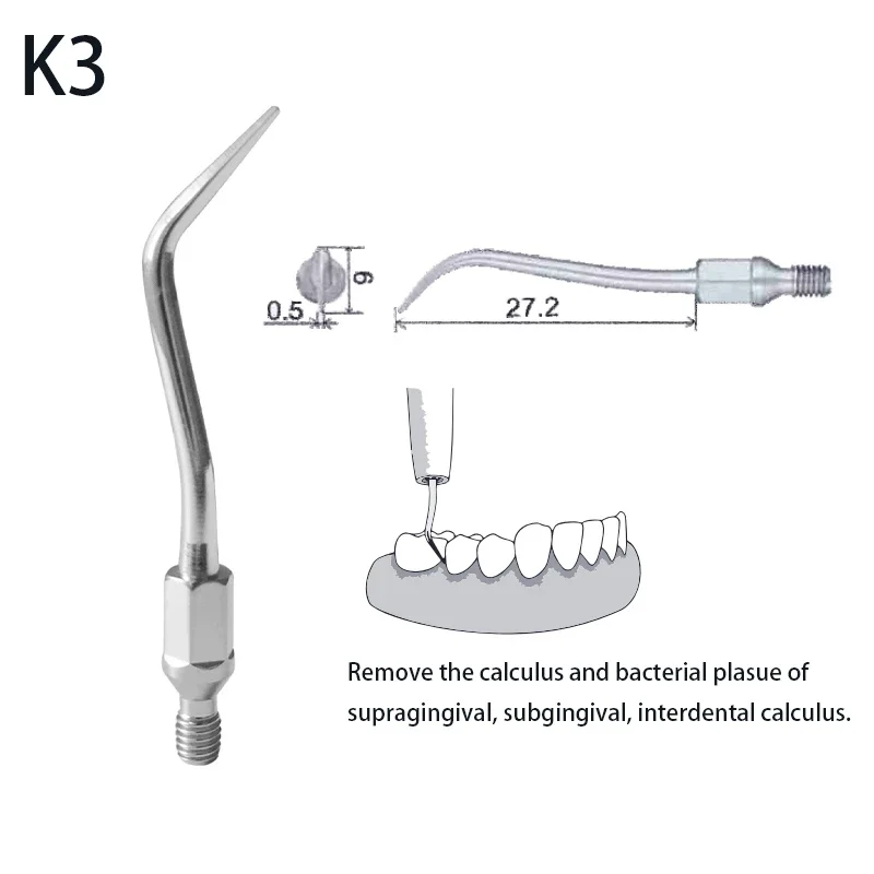 Dental Scaler Tips Oral Calculus Cleaning and Care Fit for SONIC LINE AIR / KAVO SONICFLEX / SIRONA SIROAIR/ NSK TI-MAX Scaling