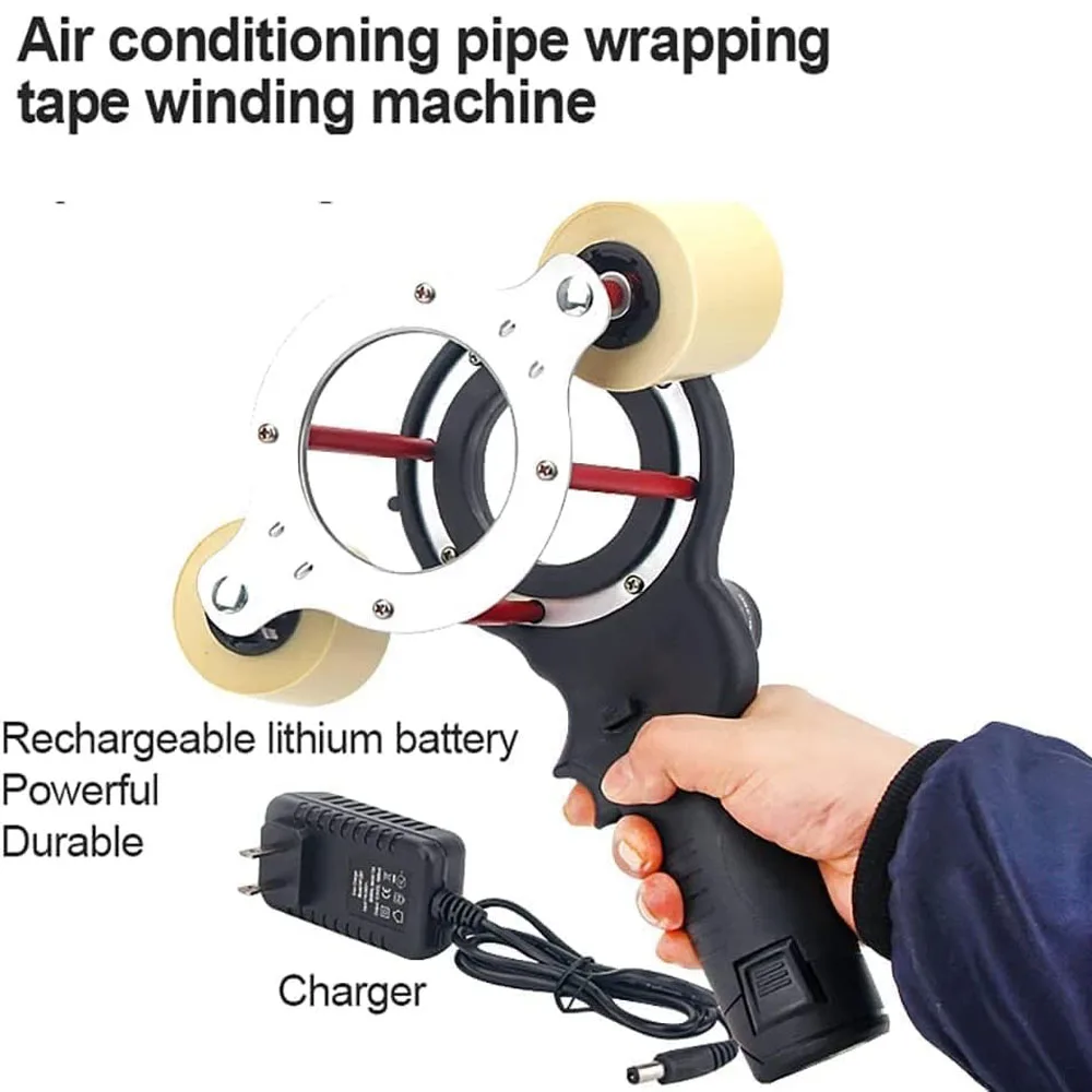 Air Conditioning Tape Winding Machine 12V Winding Air Conditioning Pipe Power Tools Air Conditioner Insulation Pipe Wrap WK-600