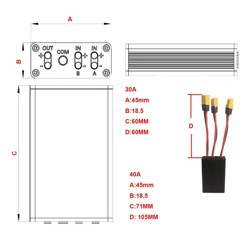 E-Bike Dual Battery Management Module Lithium Battery Mounting Reinforcement Bracket 30A Parts Accessories