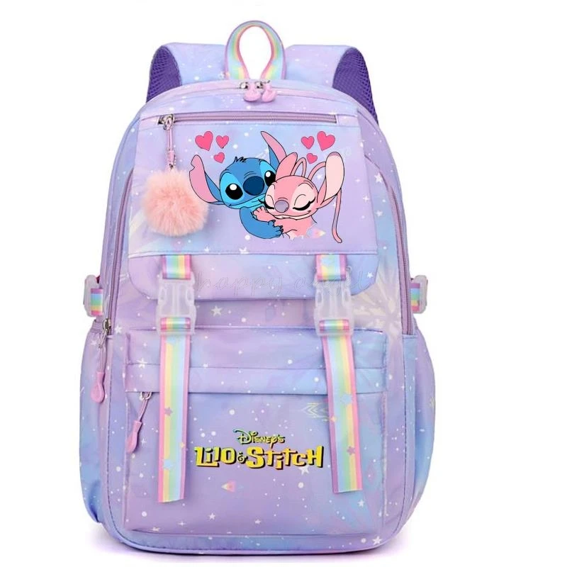 

Hot Lilo And Stitch Large capacity Waterproof Backpack for School Kawaii Anime Cosplay Bag Travel Bag School Student Girl Gift