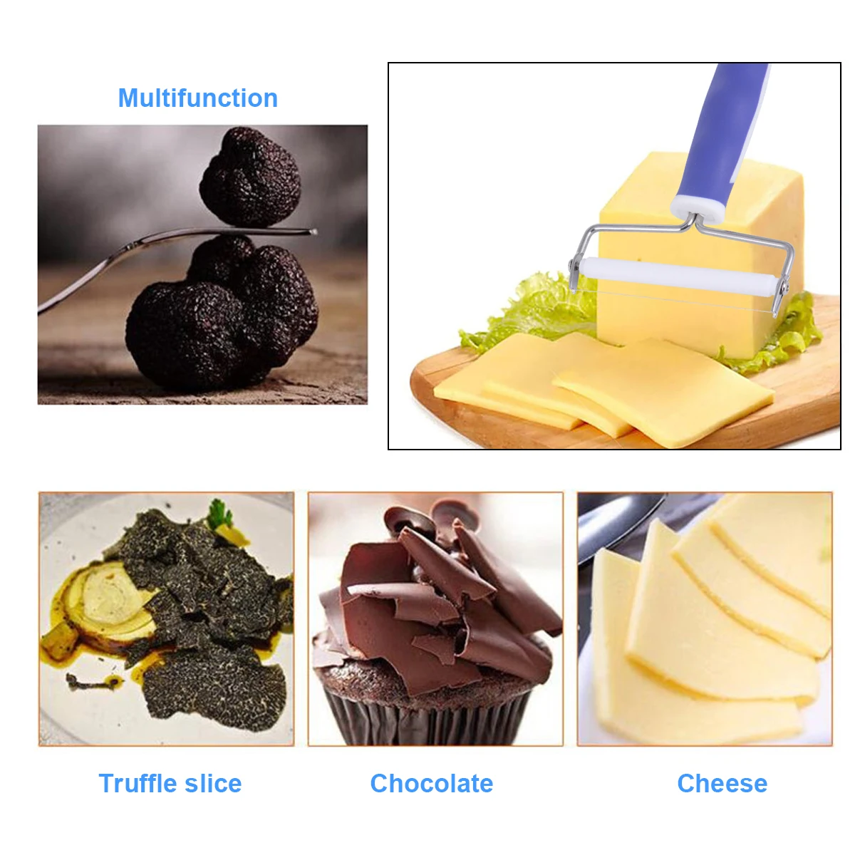 

2Pcs Stainless Steel Cheese Scraper Butter Cutter Multi Purpose Kitchen Tool for Efficient Baking Cream Dessert Handling