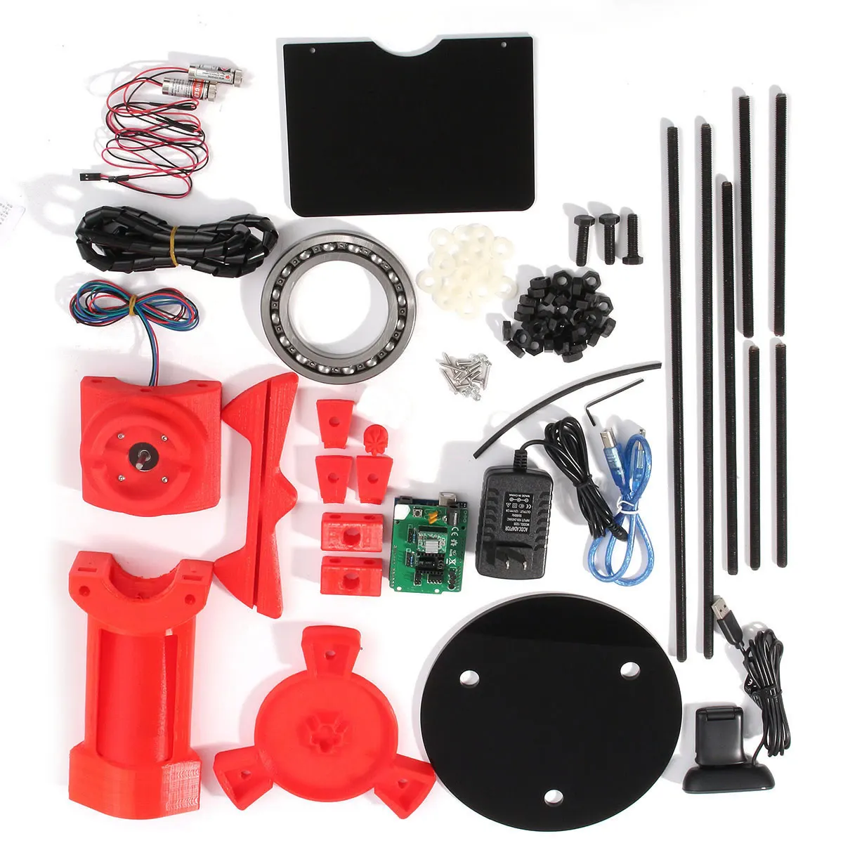 Open Source 3D DIY Laserscanner-Platten-Set mit Adapterobjekt für Ciclop-Drucker