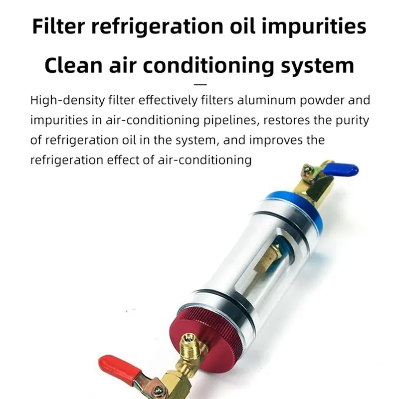【Big Deal】Automotive Air Conditioning Refrigeration Oil Filtration Analyzer Tool Refrigerant Oil Purity Detection