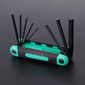 8 in 1 Faltungsbörsenschmelz -Set, Metrikschlüssel -Set -Tool, faltungsbeweis faltungsbeweis TORX -Schlüssel, Schlüsselschlüsselstern der Schlüsselschlüssel 12 Haupt -Carraca -Verkauf Allen - №1