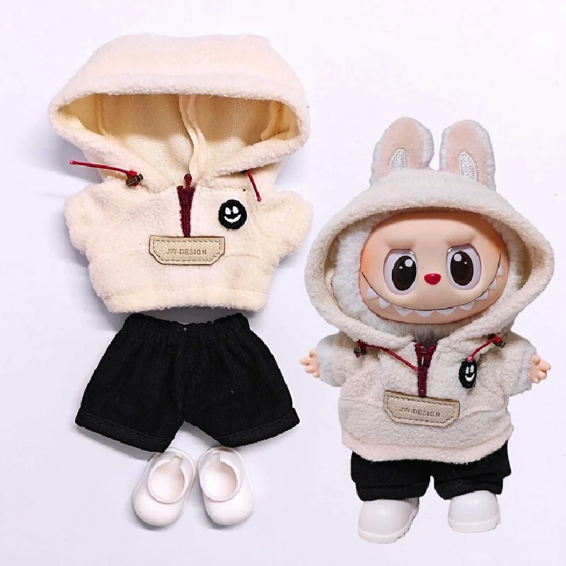 

Только одежда без кукол для первого второго и третьего поколения детской одежды labubu, флисовые толстовки и флисовая одеждаMianFu