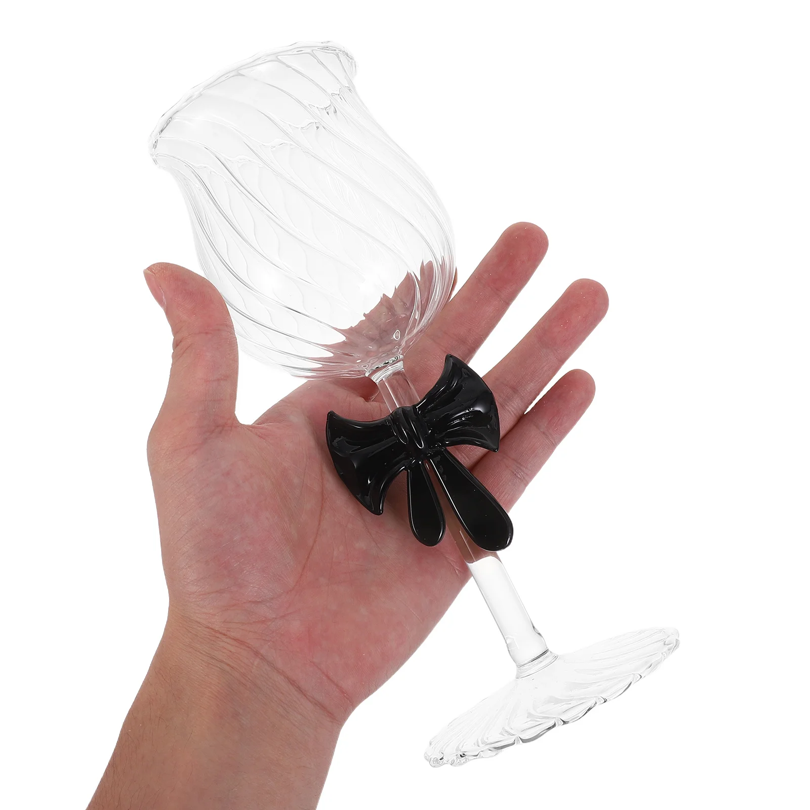 

Bow Red Wine Glasses 300Ml Vintage Elegant Stemmed Glass Goblets Romantic Glassware Wedding Party Anniversary Drinkware