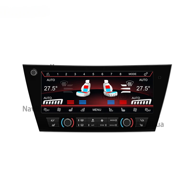 10.25 Inch Car LCD Display Digital AC Screen Air Conditioning Climate Control Upgrade for B M W 5 Series F10 2011-2017