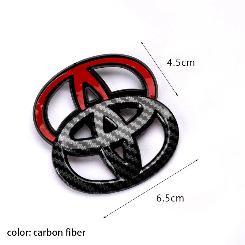 ABS For Toyota Coorolla Camry reiz RAV4 Crown Avalon CHR steering wheel logo airbag car logo sticker label modified accessories