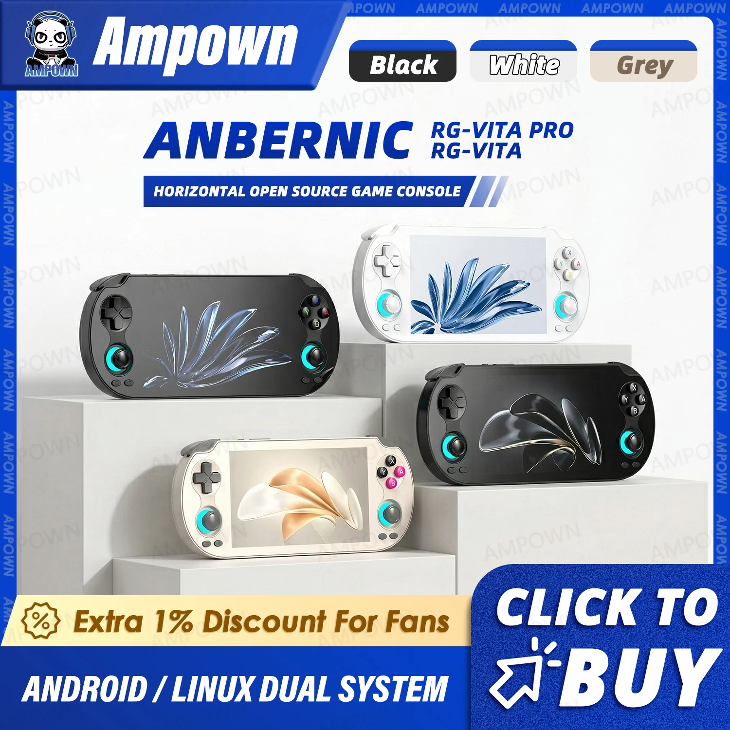 ANBERNIC RG VITA PRO Handheld Game Console 5.5