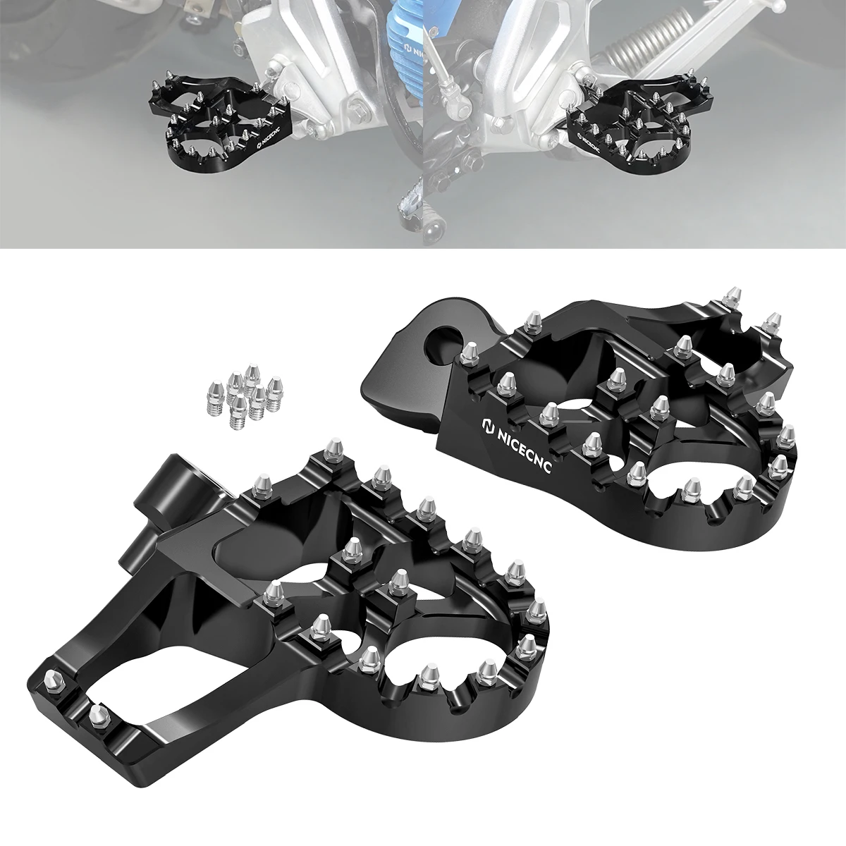 

For Yamaha Tenere 700 XTZ 700 Tenere 700 Rally Edition 2020-2023 Motorcycle Extender Foot Pegs Footrest For T700 World Raid 2022