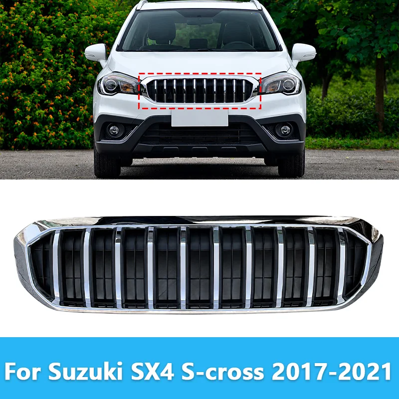 For Suzuki SX4 S-cross 2017-2021 Front Upper Radiator Grille Mask Radiator Grille