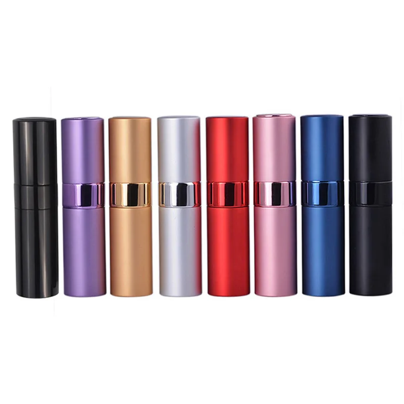 

6Pcs/Lot 8 15mL Rotating Aluminum Superfine Atomizing Spray Perfume Bottle Moisturizing Cosmetics Makeup Travel Bottles