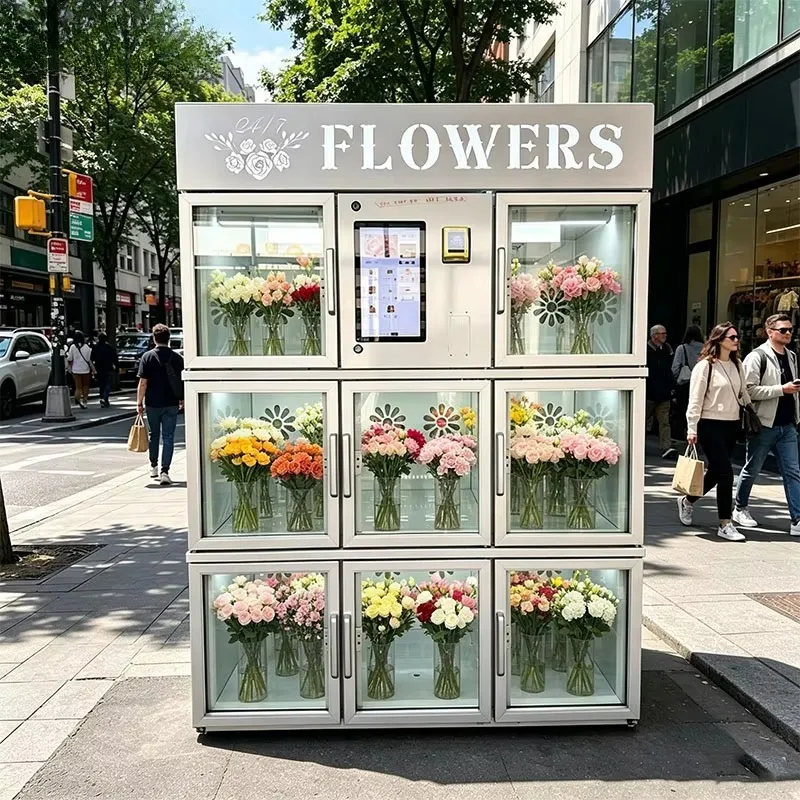 Intelligent Fresh Flower Dispenser Machine with Remote Management Options for Floral Retail Operators