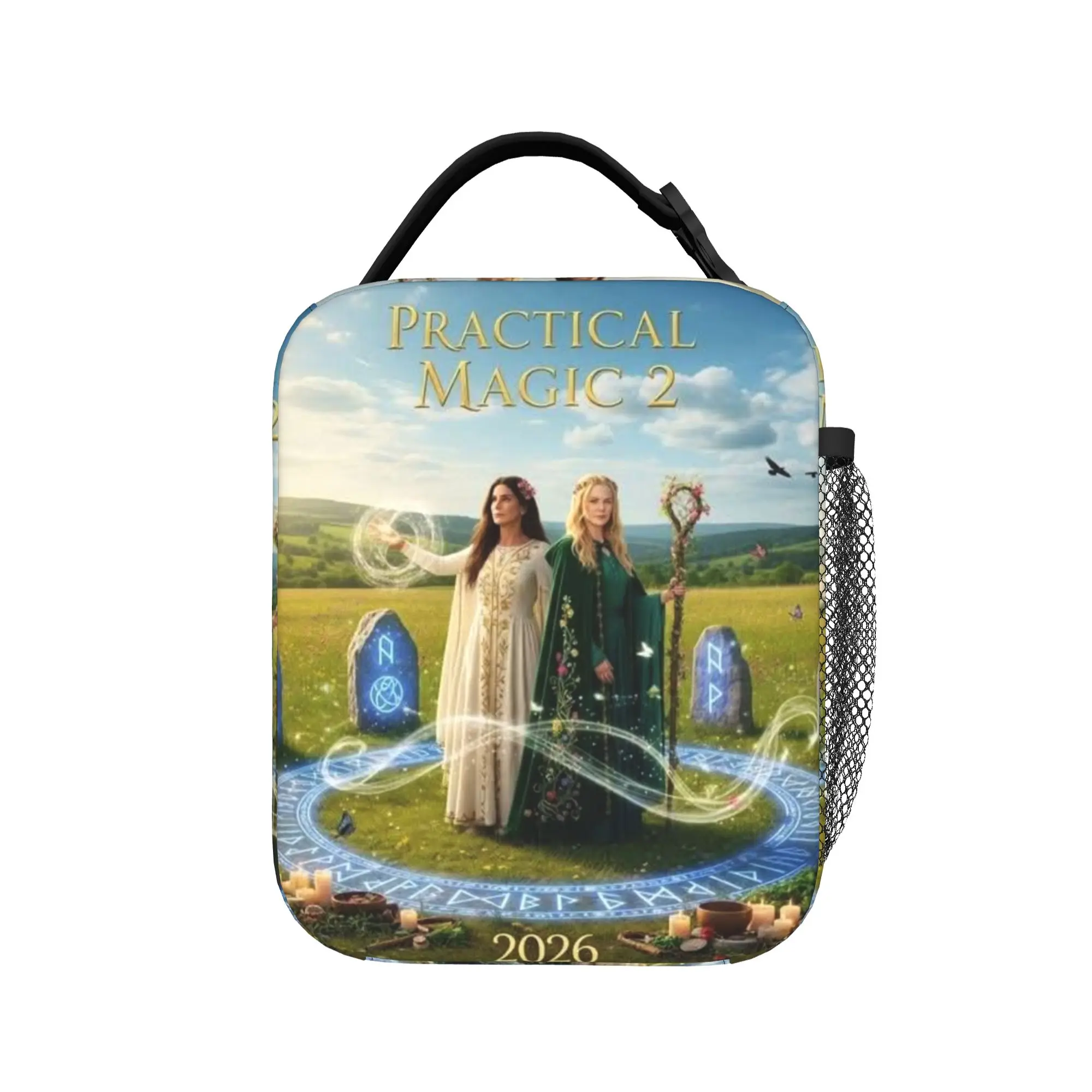 Practical Magic 2 Insulated Lunch Bags for Men Women  Storage Food Box Portable Thermal Cooler Lunch Boxes For Work