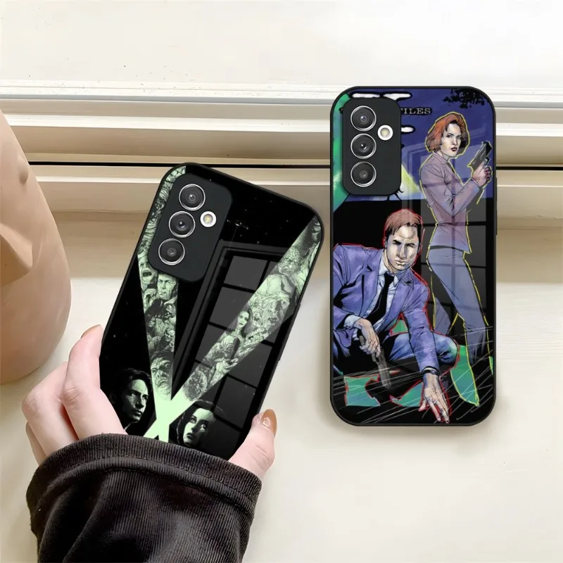 The X Files TV Phone Case Tempered Glass For Samsung S23 S22 S21 S30 S20 S9 S10E Note 20 10 Ultra Pro Plus Coque