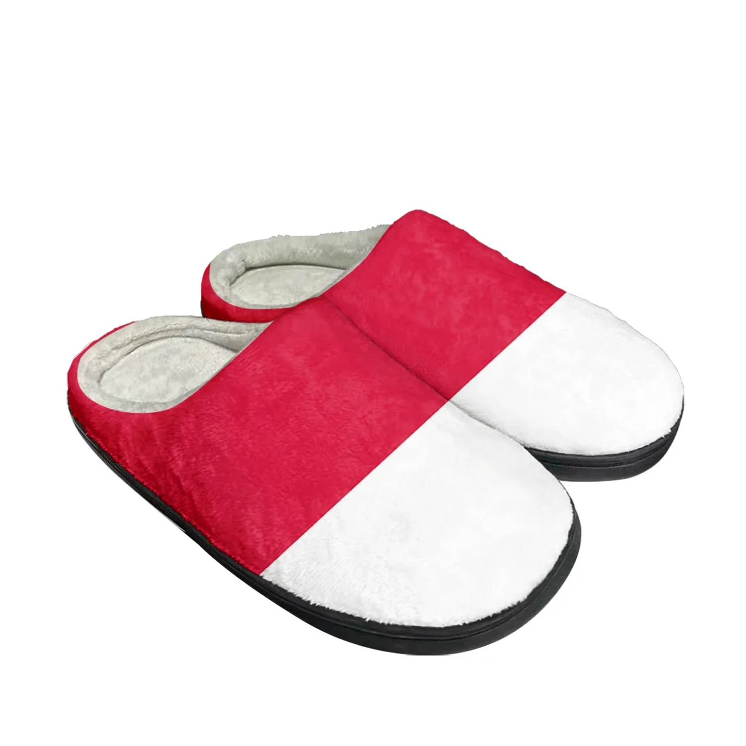 

Polish Flag Home Cotton Custom Slippers Mens Womens Sandals Poland Plush Bedroom Fashion Casual Keep Warm Shoes Thermal Slipper