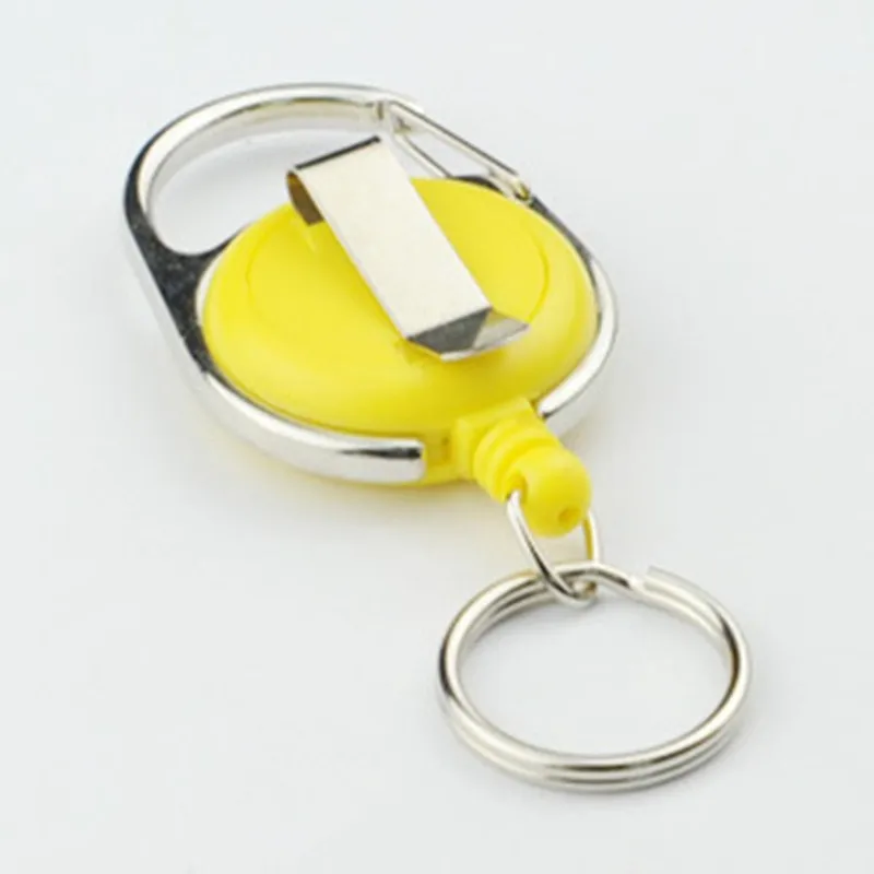 Retractable Pull Badge Reel 1pc Anti Lost Car Key Ring ID Name Tag Card Carabiner for Doctor Nurse Medical Staf Supplies Roller