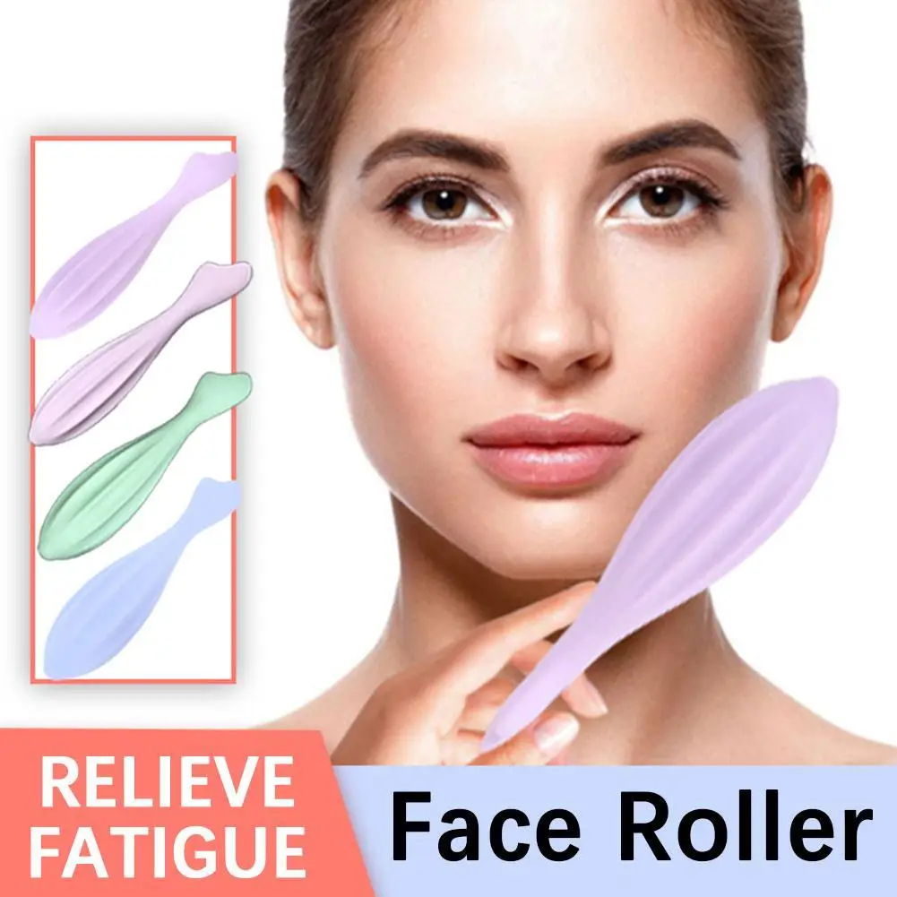 Facial Massage Roller No Electricity The Face Care Tool Portable Silicone Shrinking Pores Tighten Skin Lifting Face Massager 1pc