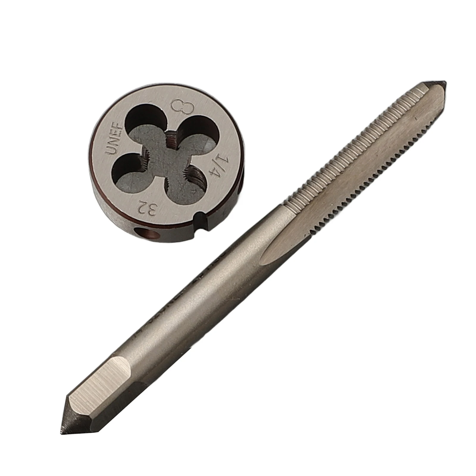 1/4‘‘-32 UNEF Tap And Die Set HSS Round Threading Die Right Hand Tap For Broken Screws Remover Repairing Tools Hand Manual Tools