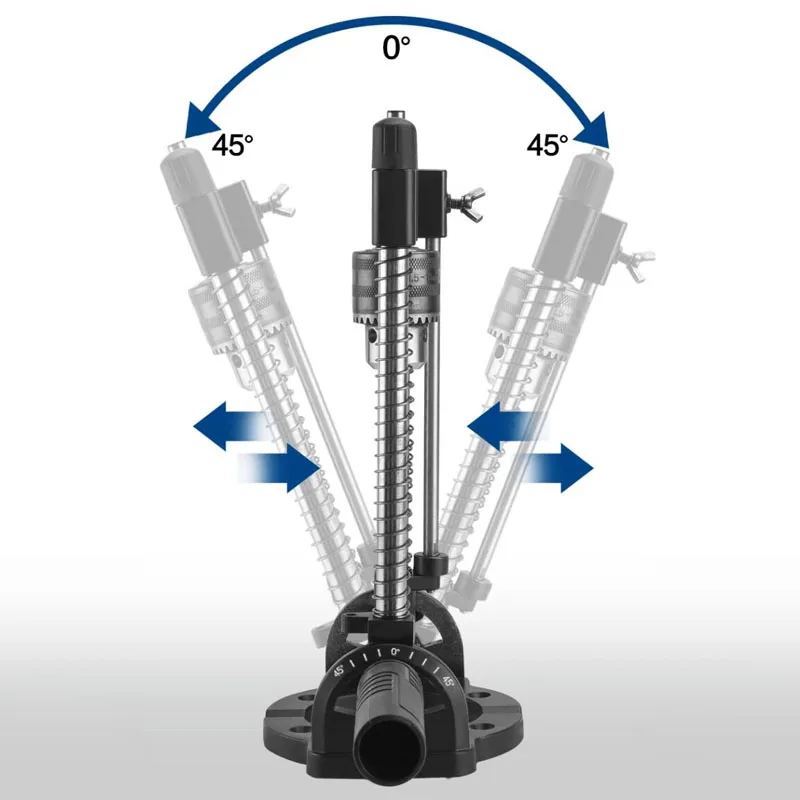 Portable Multi-Angle Drill Press Stand, Mini Bench Holder for Hand Drills, 1.5-13mm Clamp Range Woodworking Tool