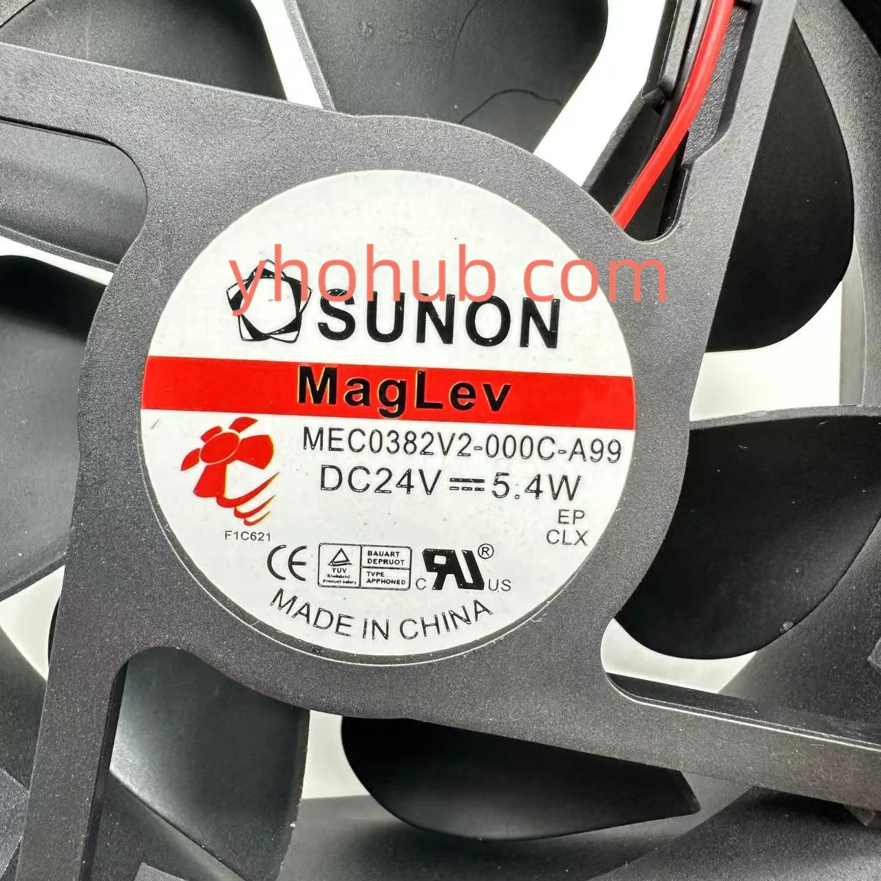 Sunon MEC0382V2-000C-A99 dc 24v 5.4ワット120 × 120 × 38ミリメートル2線式サーバー冷却ファン