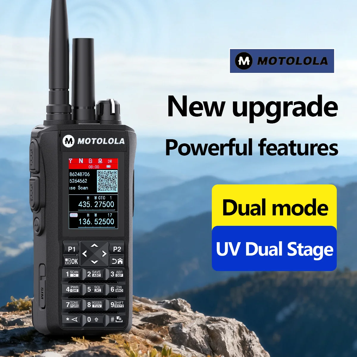 4G Network Radio Long Range Analog VHF/UHF Two Mode Two Band Radios Walkie Talkie Compatible PTT-POC