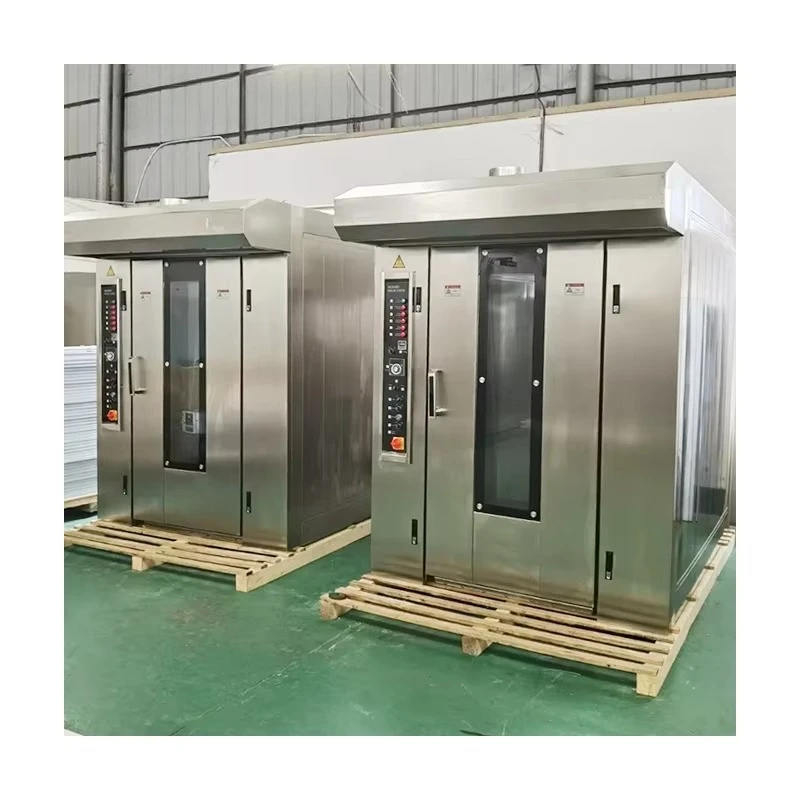 FL Wholesale Gas Electric Industrial Rotary Oven for Bakery Sale Bread Baking Commercial 16 32 64 Trays Rack Rotary Oven Custom