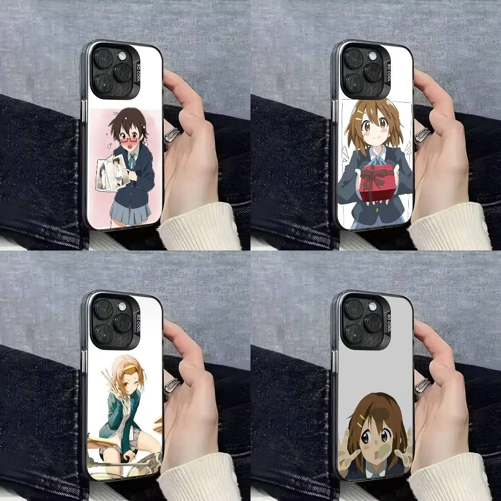 

Cartoon Girl K-K-On Phone Case For iPhone 16,15,14,13,12,11,Mini,Pro,E,SE4,XS,MAX Black IMD Box