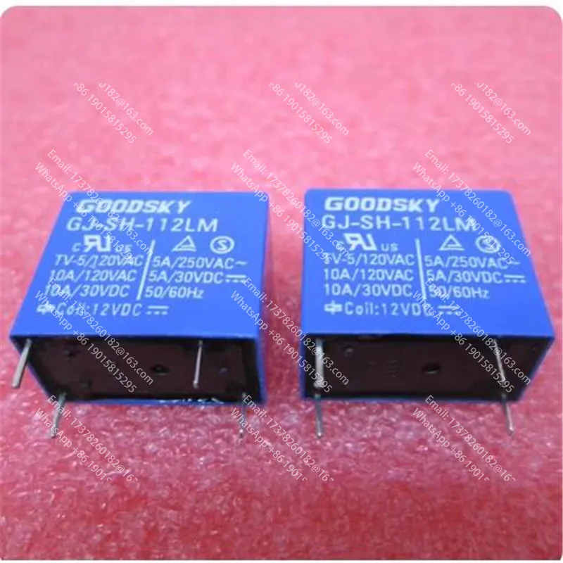 

HOT NEW relay GJ-SH-112LM 12VDC GJ-SH-112LM-12VDC GJSH112LM 12vdc DC12V 12V 5A 250VAC 4pin
