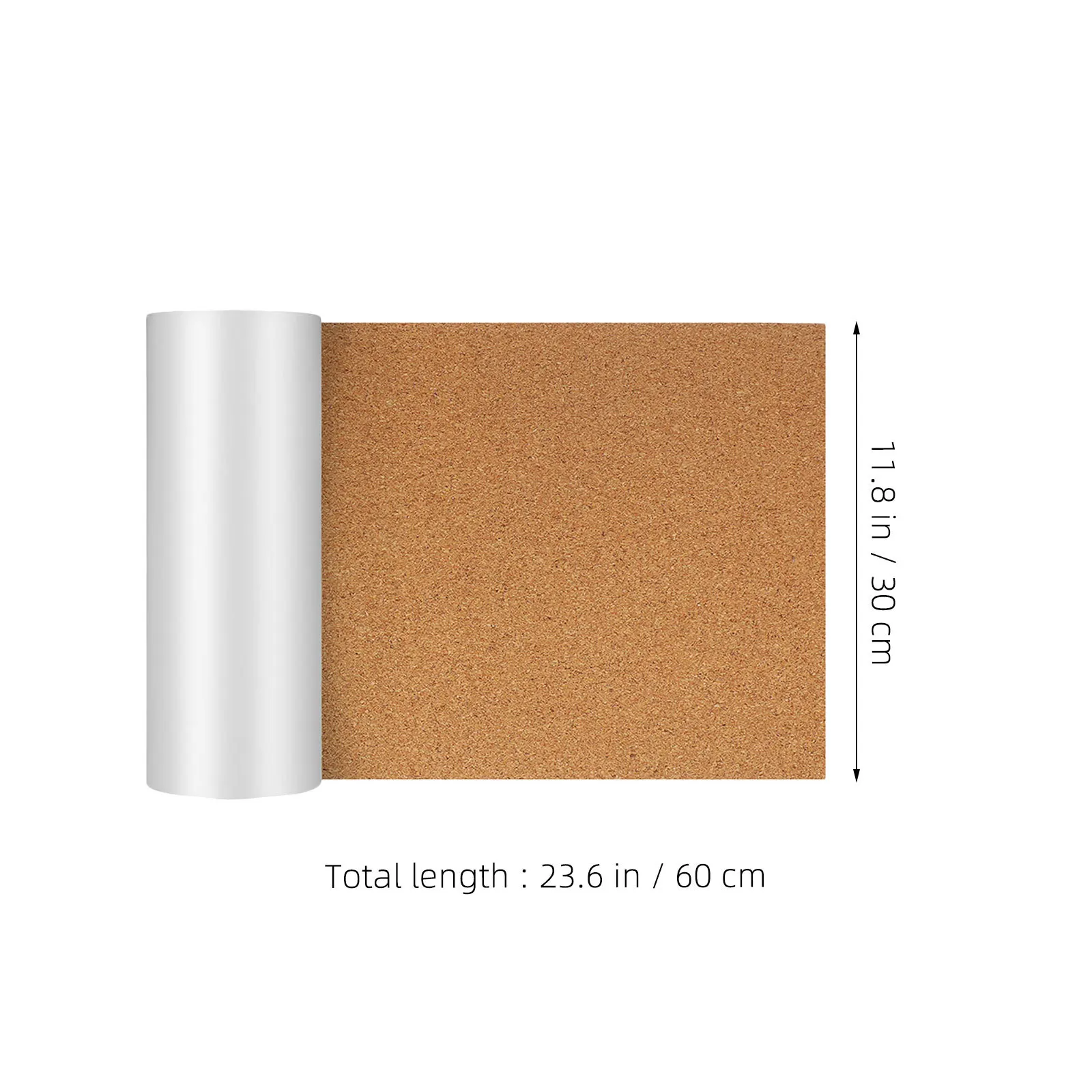 لفة ورق الفلين المدعومة اللاصق للجدار - لوحة الفلين ذاتية اللصق لتنظيم صور الملاحظات في الفصول الدراسية والمكتب DIY سجل القصاصات #4