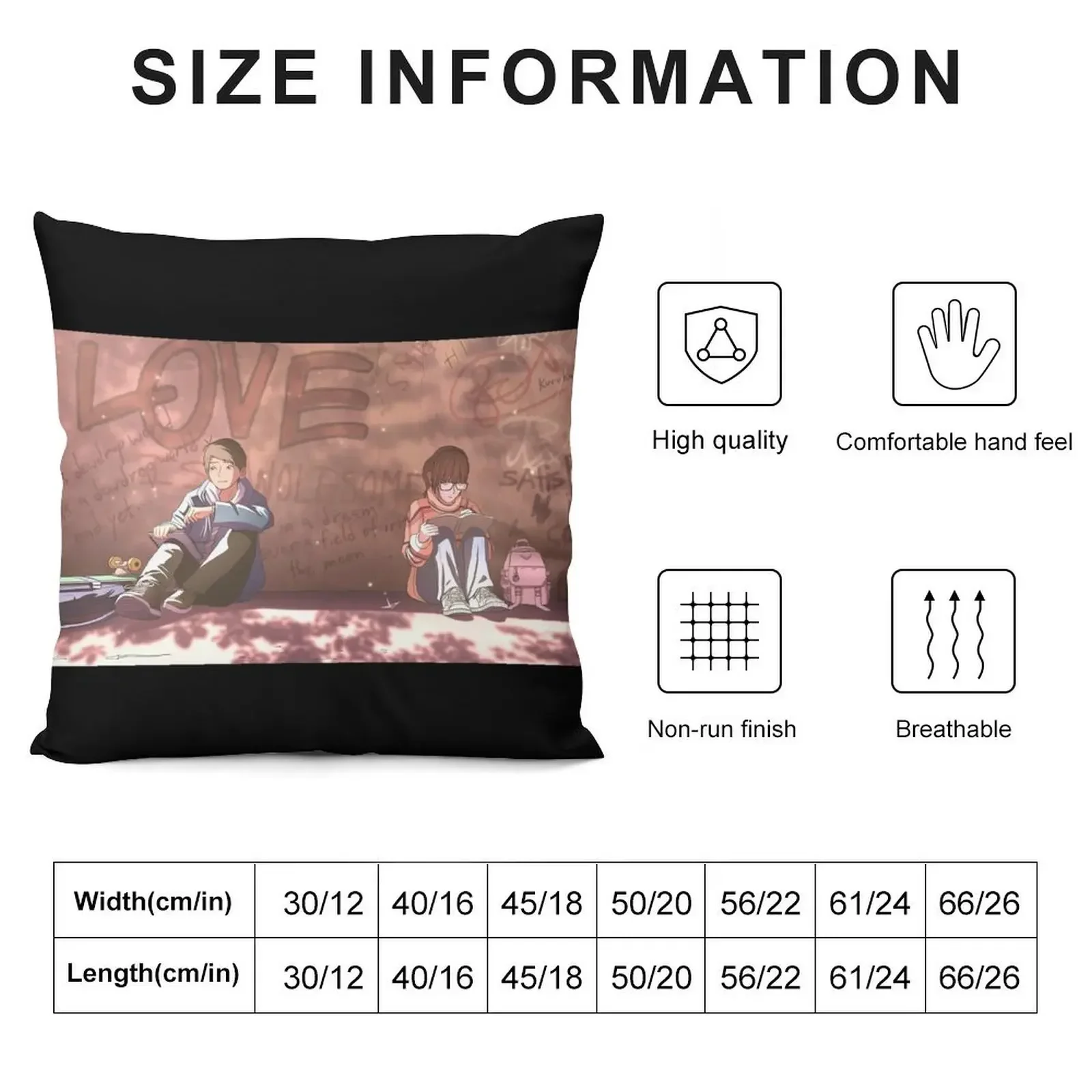 Love is Wholesome Throw Pillow Anime Cushions For Sofa Pillow Cover pillow