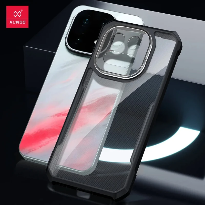 Xundd Case For VIVO IQOO 15 Airbags Shockproof Hard PC + Soft TPU Clear Anti-fall Protection Phone Cover