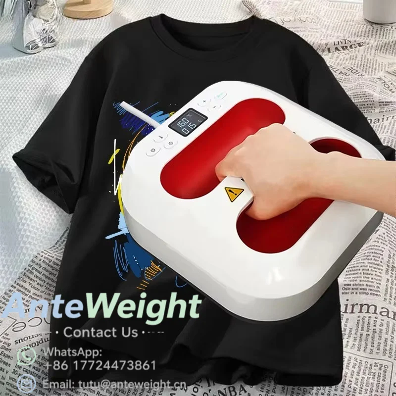 Manual Hand Sublimation Mini Iron Heat Transfer Machine T-shirt