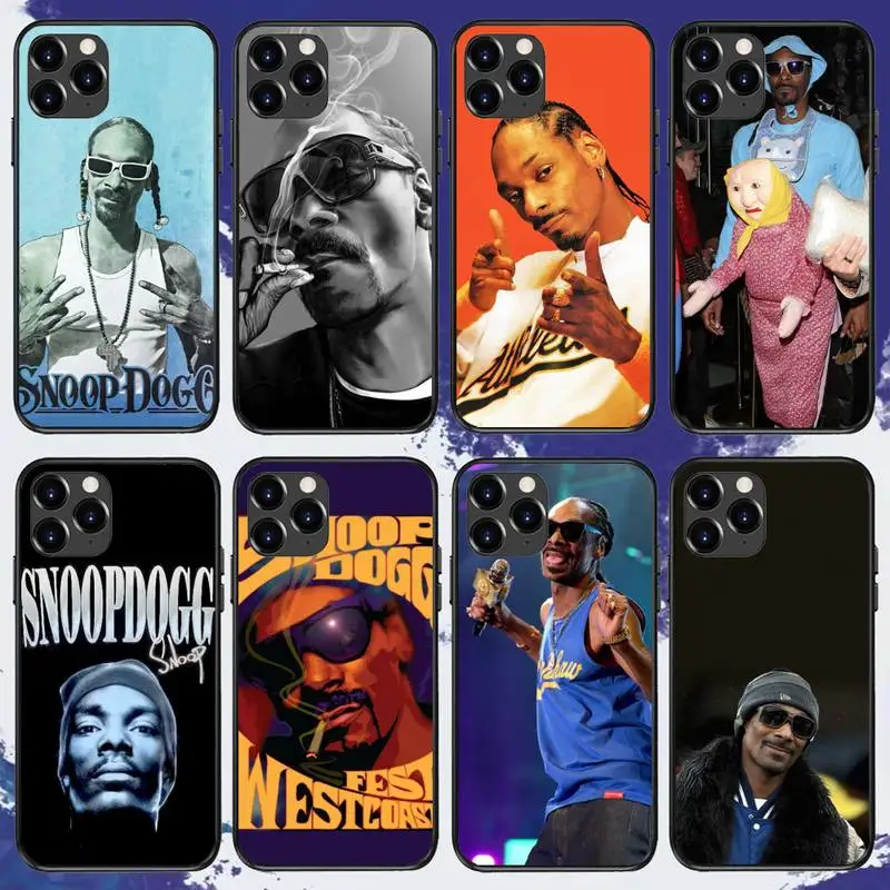 S-Snoop D-Dogg Rapper  Phone Case For iPhone 11 12 13 Mini 13 14 Pro XS Max X 8 7 Plus SE XR Shell