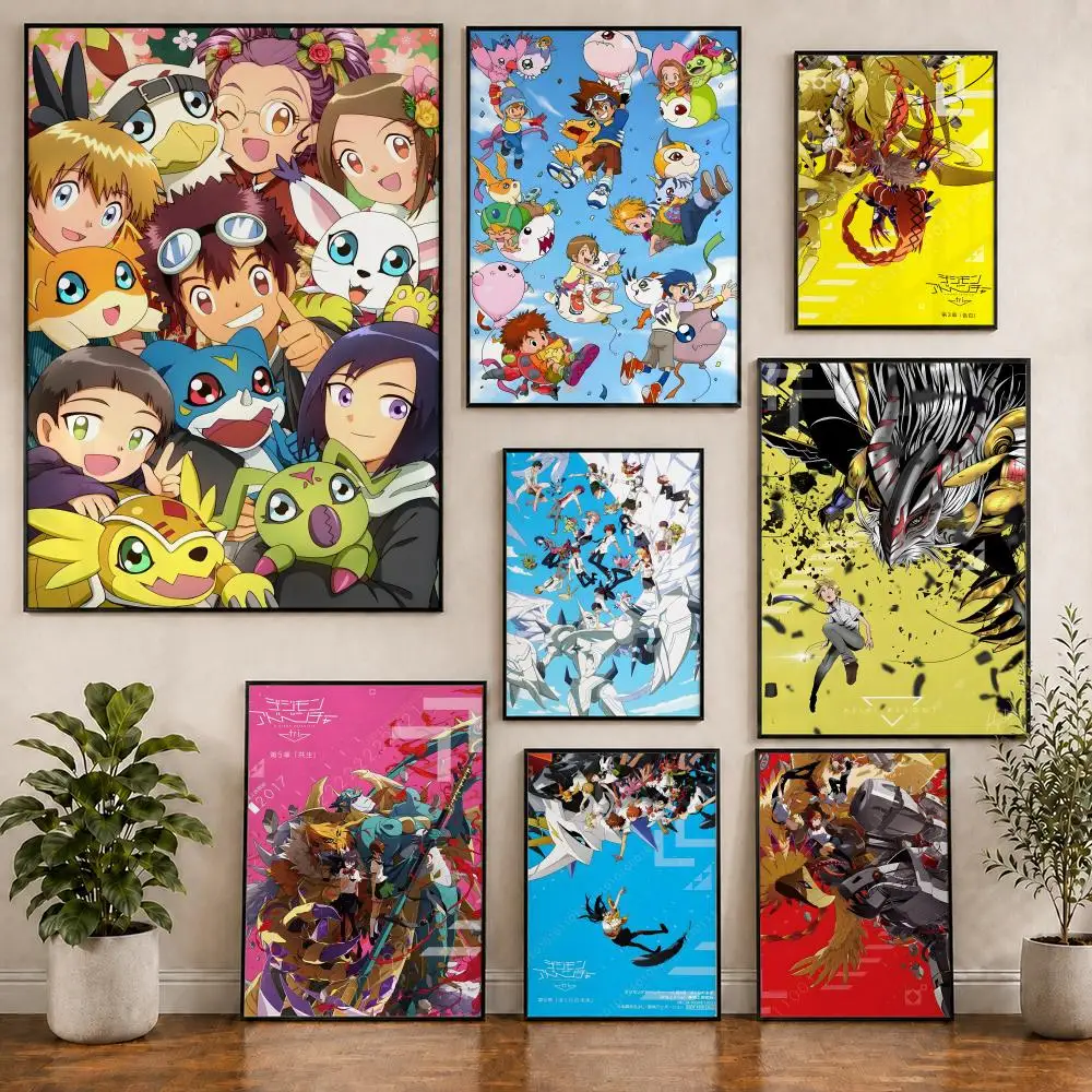 Anime D-Digimon Yagami Taichi Poster Pvc HD Peel and Stick Modern poster Home Office Living Room Dining Room Wall Decor