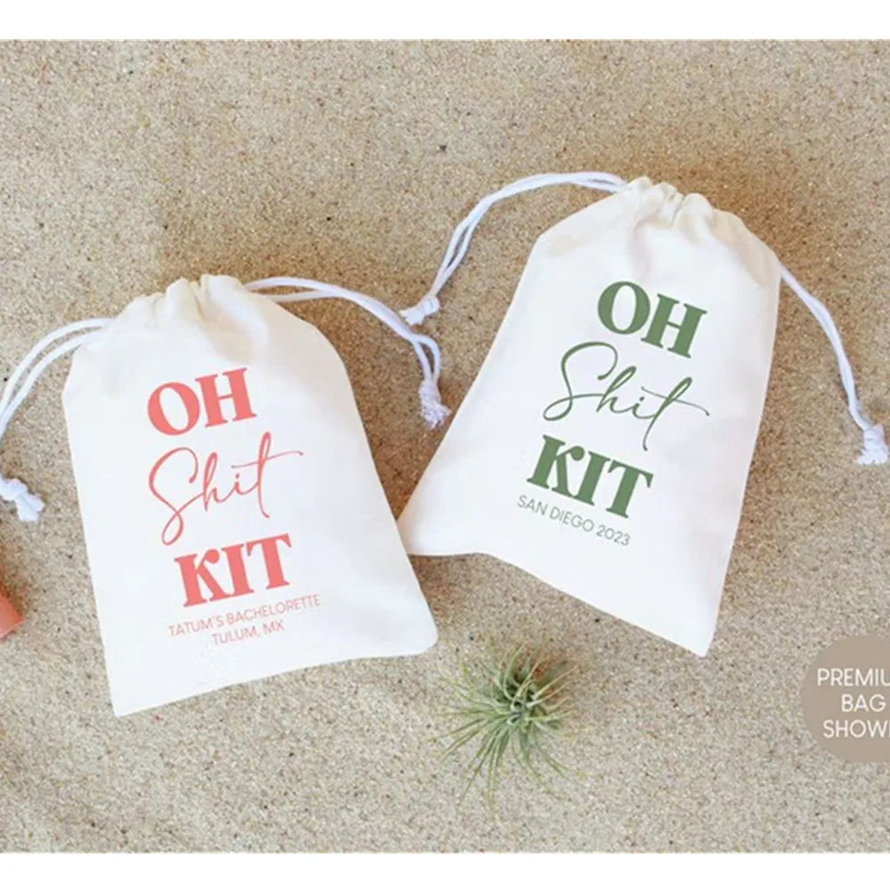 25 PCS Oh Shit Kit - Personalized Oh Shit Kit - Personalized Party Favor - Hangover Kit - Bachelorette Party Favors - Recovery K