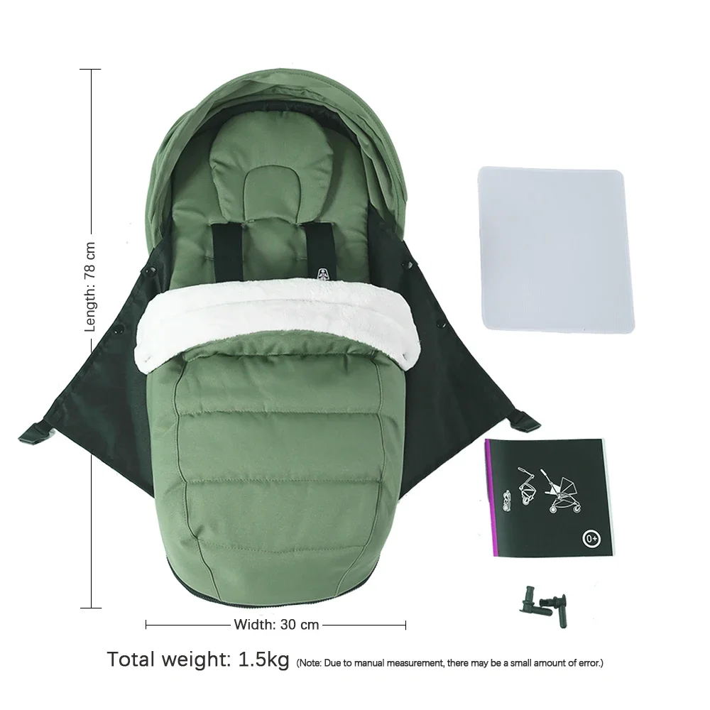 Stroller Accessories 0+ Newborn Pack Fit YOYO/YOYO2/YOYA Sleeping Basket 0-6M Baby Birth Nest Winter Warm NOT Include Stroller