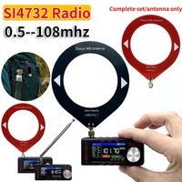 0.5-108mhz SI4732 All Band Radio Receiver LSB USB AM FM Radio 1.9inch IPS Screen ESP-32-S3 Pocket Mini Radio HF SW MW VHF Radio