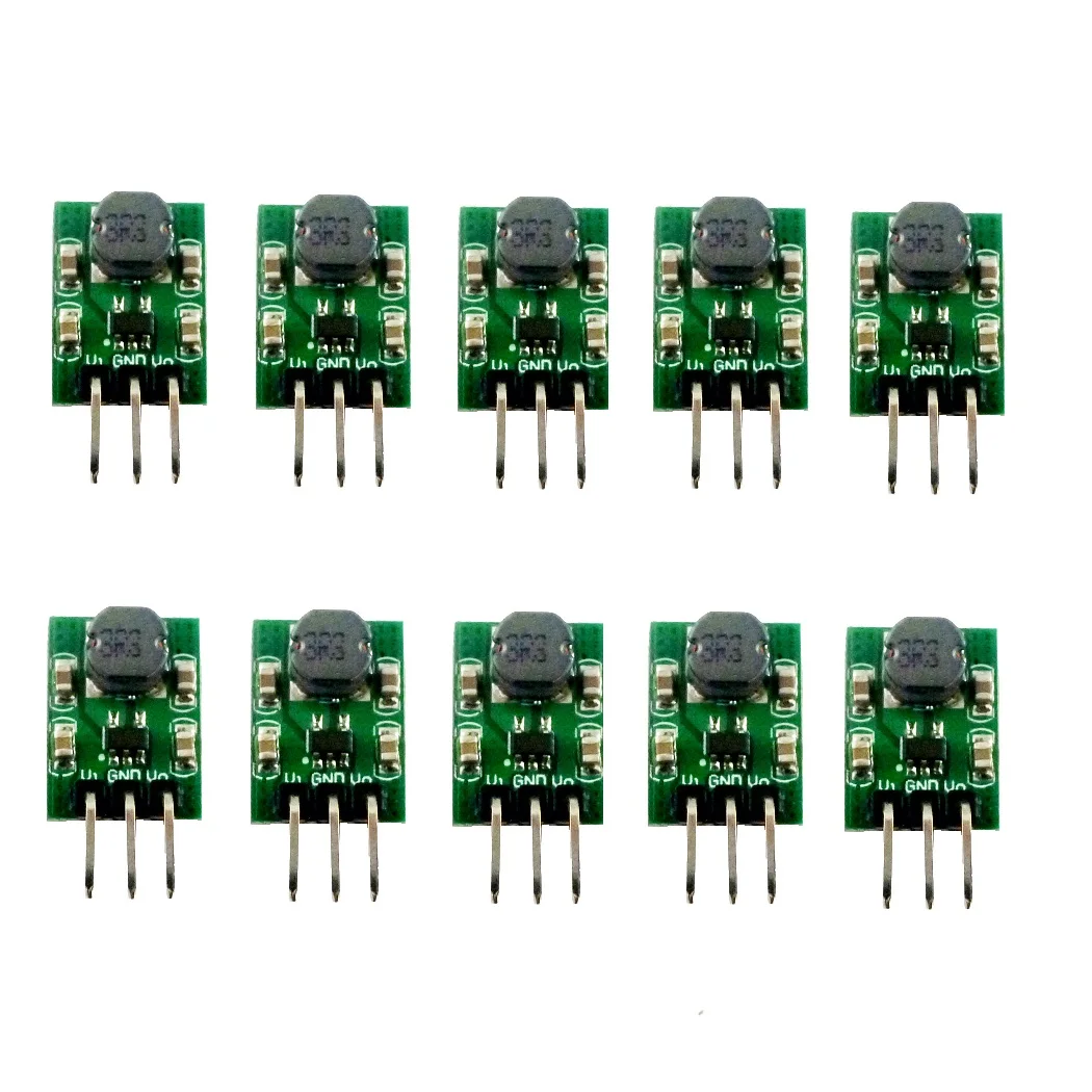 10PCS Mini 2A DC-DC Buck Converter 3.3-5.5 To 3.3V Module Step Down Voltage Regulator Module Replace Ams117-3.3