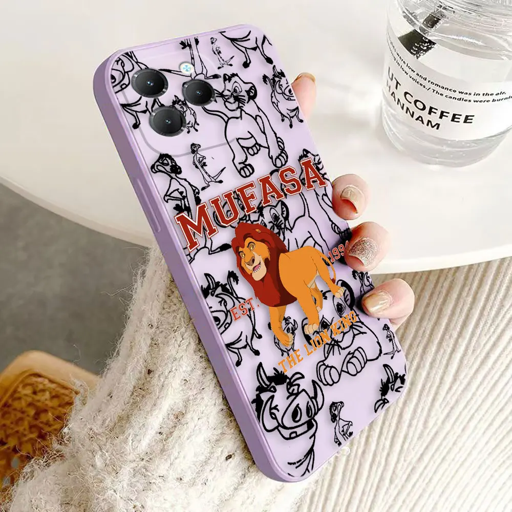 The Lion K-King HAKUNA MATATA Phone Case For Infinix HOT 9 10 10S 11S 12 20S 30 30I E8 E8I E10 E11 E12G96 E30 PRO PLAY 5G Case