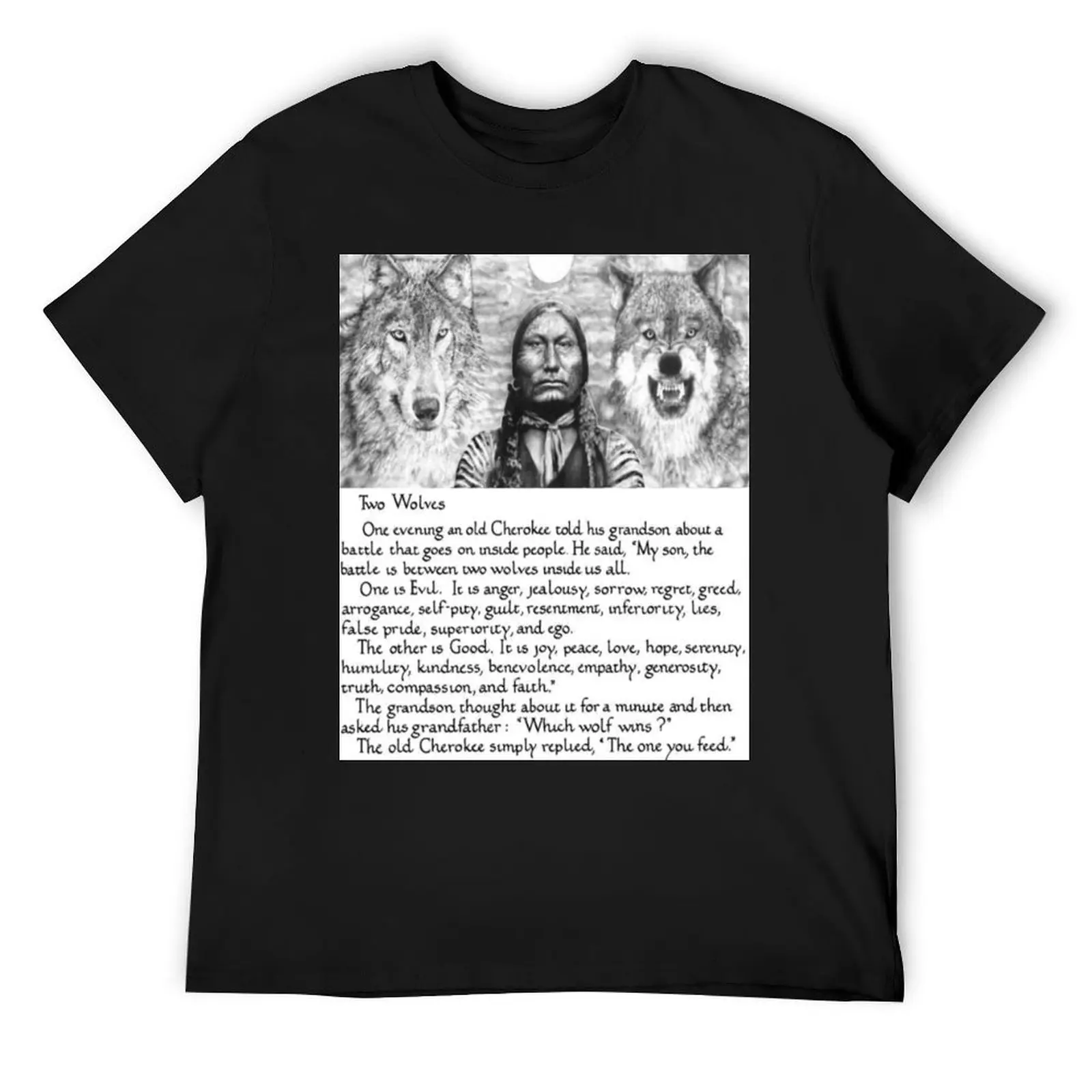 

Wise Cherokee saying/ story about 2 wolves T-Shirt cute clothes clothes vintage t shirt men