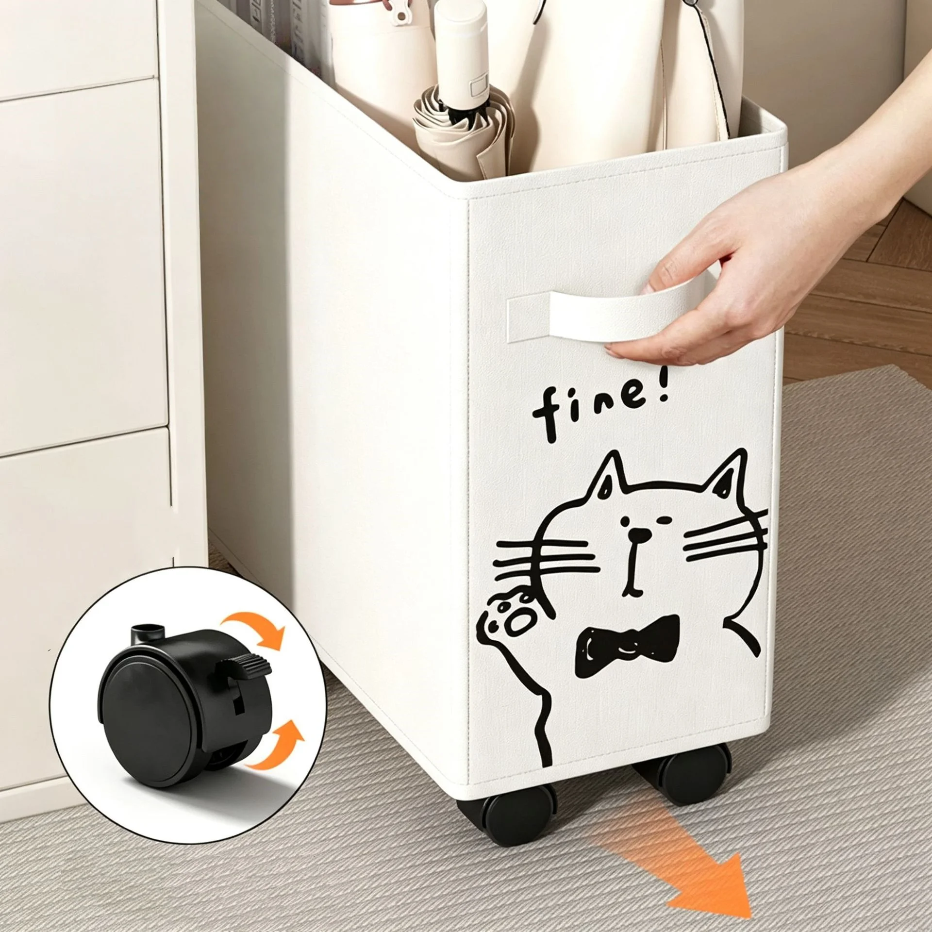 책상 아래 이동식 수납 카트, 바퀴 달린 귀여운 고양이 - Office Supply Cart 리뷰 및 가격