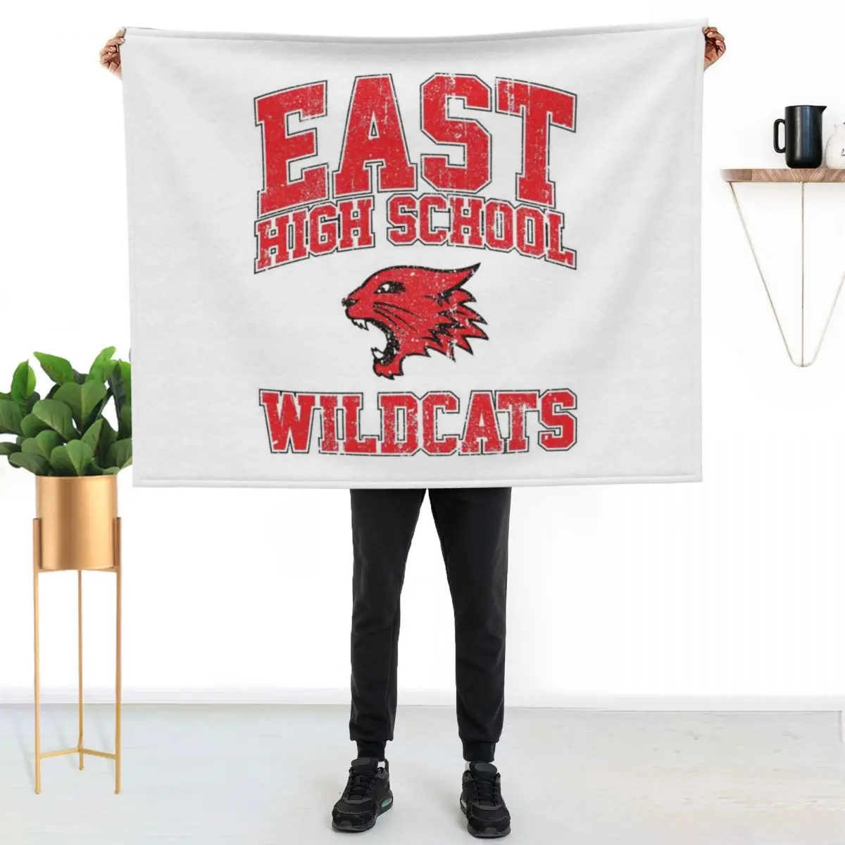 

East High School Wildcats (Variant) Throw Blanket Summer Cool Breathable Blanket for Sleeping